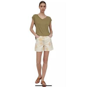 Lauren Ralph Lauren Women's Multicolor Regular Fit Flat Front Chino Shorts 14‎